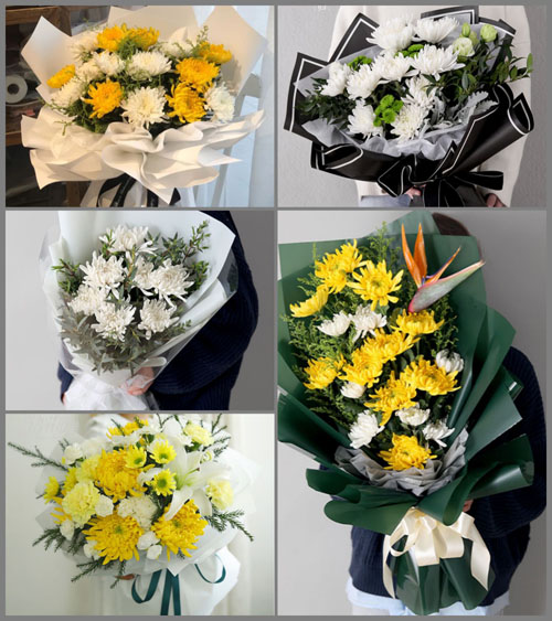 浙江省丽水莲都区仙渡乡何金富村白事花束代送